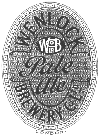 Wenlock Pale Ale bottle label.