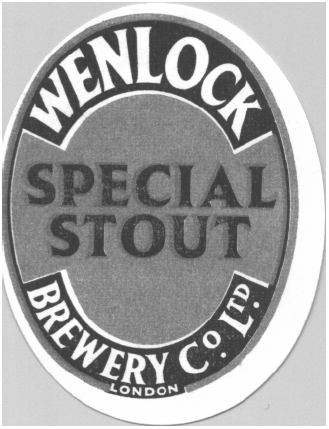Wenlock Special Stout bottle label.