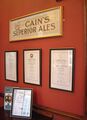 Memorabilia and certificates from the Brewing Industry International Awards
