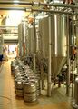 Sample kegs in the Pilot Brewery