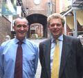 Head Brewer David Holmes (left) with CEO Jonathan Neame