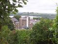 A distant shot of the Felinfoel Brewery on the outskirts of Llanelli in South Wales