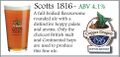 Promotional details for Scotts 1816 at 4.1%ABV