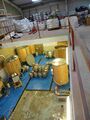 View of copper and fermenters from the malt etc store above