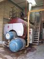 The steam boiler with a rather larger burner device from Hamworthy