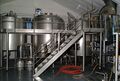 The 1.5 tonne brewplant by LH Stainless, the pilot kit is at the bottom of the steps