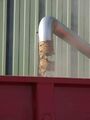 …grains are discharged down a 75mm pipe