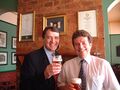 MD Bob Norton and Neil Bain (Brewing Director) in the days of Aston Manor ownership