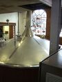 Lauter tun with stained glass windows behind