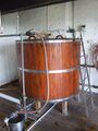 The 10 brl mash tun used for seasonals, small runs and trials