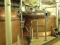 Steels masher between two mash tuns