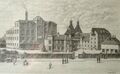 A drawing of the 1899 brewery in the visitor centre. It cost £28,000 which was 40% over budget - perhaps nothing changes!