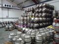 Casks awaiting dispatch in the temperature controlled warehouse