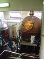 View of the wort safe and the two coppers