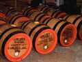 Newly built casks of Harvest Ale