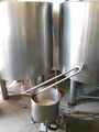 The valentine device to control wort run off, it cannot go flat as the second mash tun is too far forward!