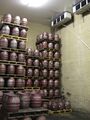 Chilled cask storage before dispatch