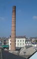 The brewery stack and St Helier
