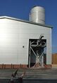 The new 40t spent grain silo