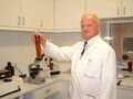 QA Brewer Nick Massey, his laboratory was bought lock, stock and test tube from Wards in Sheffield