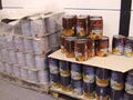 Stock of empty Huber 5L cans