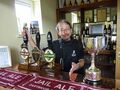 MD and Head Brewer Simon Loveless brewed at Gibbs Mew and Hop Back before investing in Dartmoor. He is seen with the cup he won at SIBA South West.