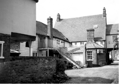 Another Beard's Brewery in Coggeshall, that in Church Street. This mixture of 17th to 19th century structures is now the Conservation Club. Listed Grade II.